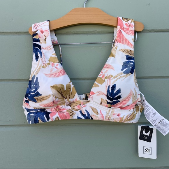 Rip Curl S Sunset Drift Deep V bikini top NWT - Picture 3 of 9